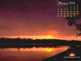 Sunset Calendars Wallpaper